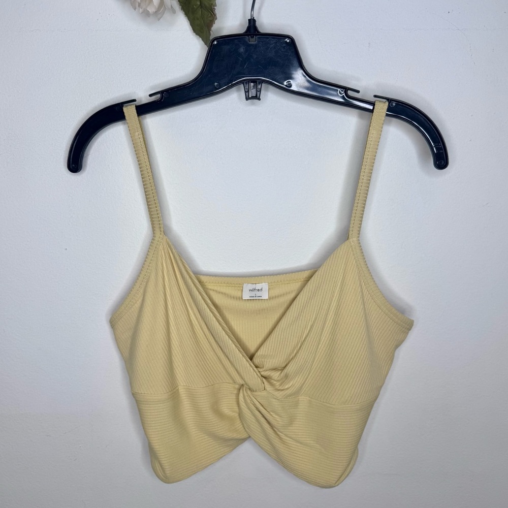 Wilfred (Aritzia) ‘Bay’ Twist Front Tank